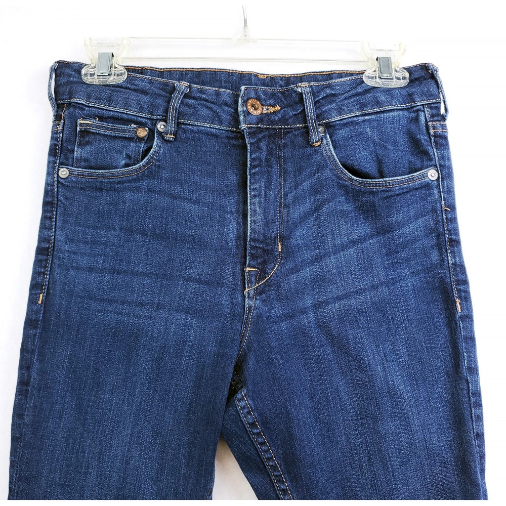 H&M &Denim Jeans Skinny High Waist Blue Size 28 Inseam 34 - Picture 3 of 9